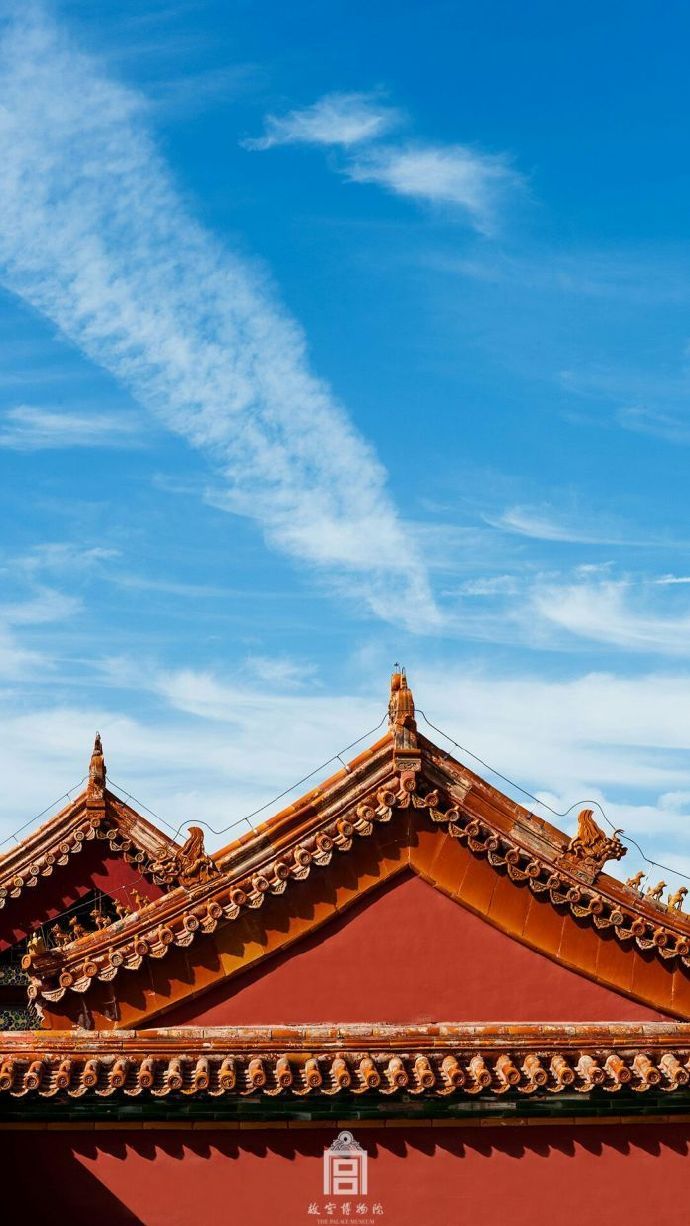 超美故宮古建筑圖片，紫禁之巔白云無盡