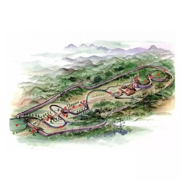 穿墻透壁，手繪中國古代經典古建筑