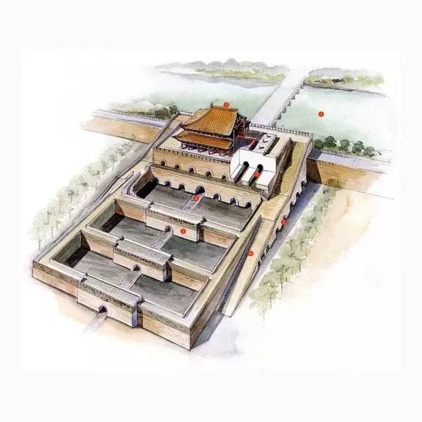 穿墻透壁，手繪中國古代經典古建筑