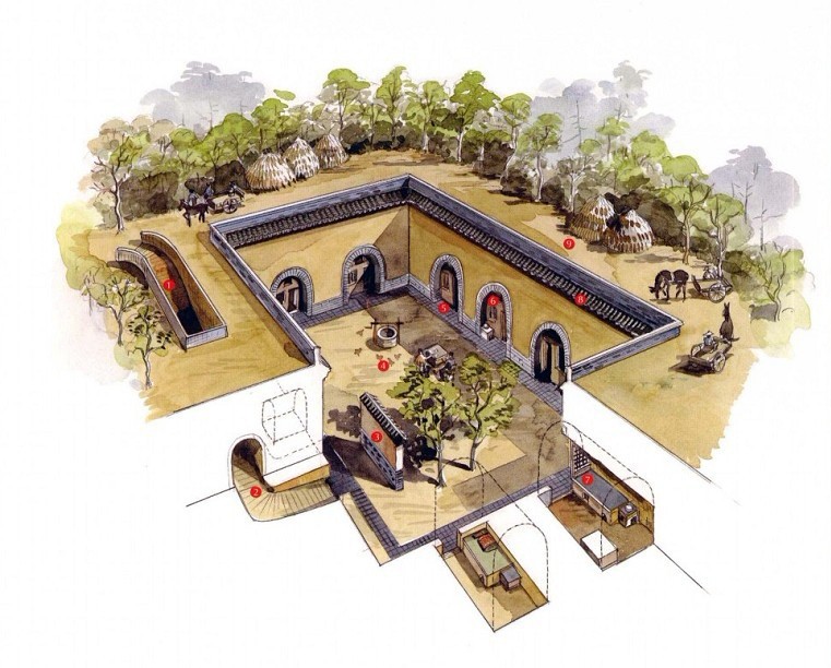 穿墻透壁，手繪中國古代經(jīng)典古建筑