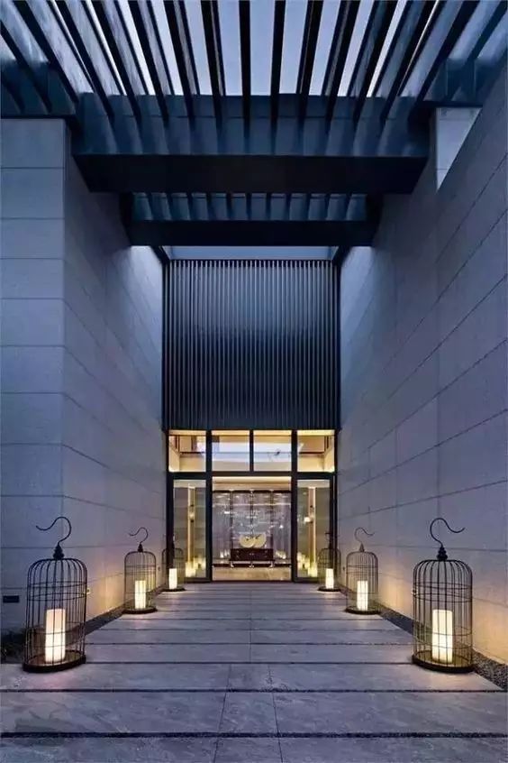 100個(gè)新中式入口，中國新中式建筑的精髓