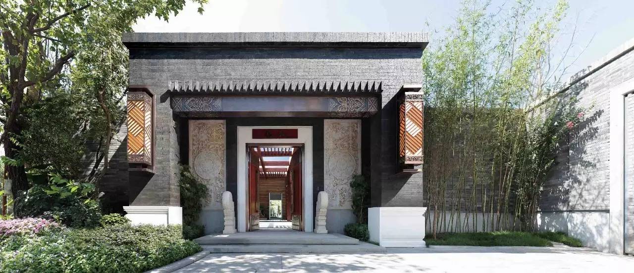 100個(gè)新中式入口，中國新中式建筑的精髓
