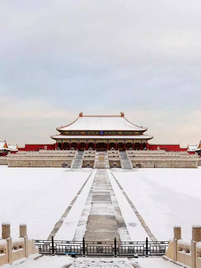最美中國古建筑：紫禁城下雪了！