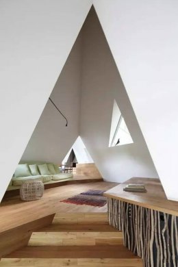 新中式建筑，創(chuàng)意三角屋