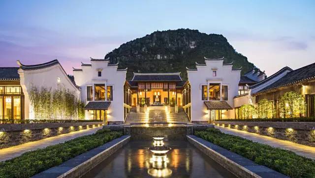 新中式建筑，悅榕莊中式酒店