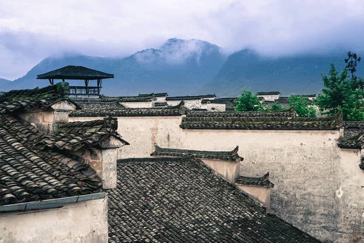 古建筑，一片瓦，遮風(fēng)擋雨