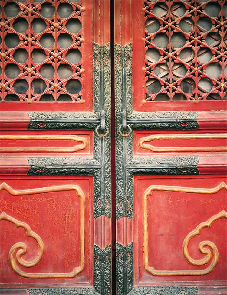 古建筑中國(guó)風(fēng)精致古門欣賞