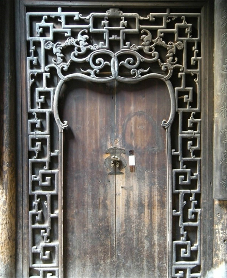 古建筑中國(guó)風(fēng)精致古門欣賞