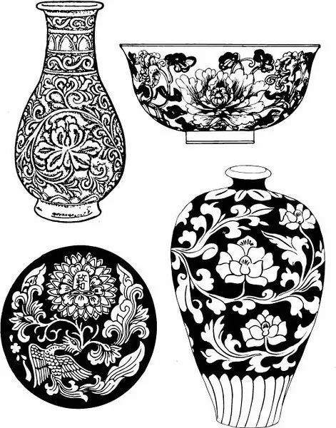 青花瓷素材圖案欣賞，中國傳統(tǒng)藝術(shù)就是這么美