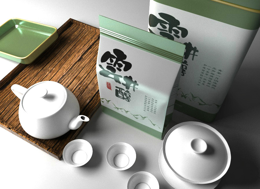 清新古樸茶葉包裝設計，簡潔大氣茶葉包裝設計