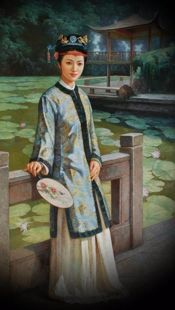 紅樓夢金陵十二釵油畫，中國文化與西方藝術