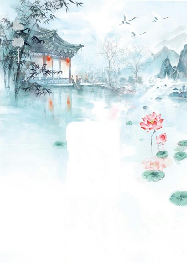 繪本中的亭臺樓閣古風(fēng)圖片