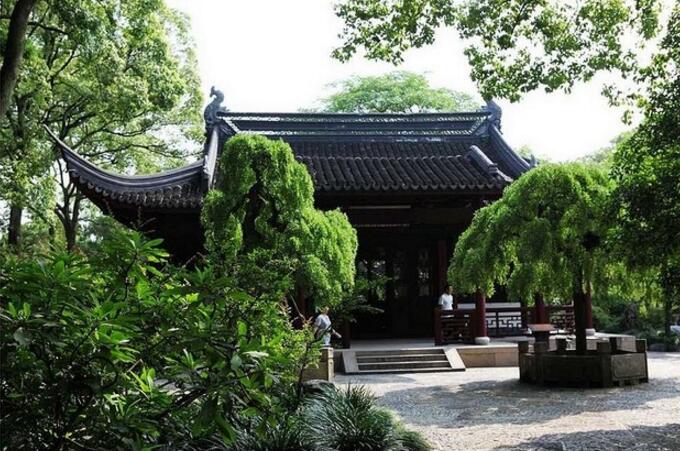 南翔古猗園掠影，亭臺水榭
