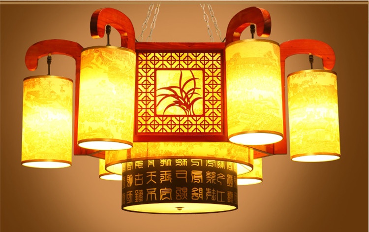水墨國畫典雅燈具，精致雅韻燈具設(shè)計
