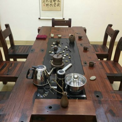 簡潔大氣中式茶桌，中國風簡約精致實用茶桌