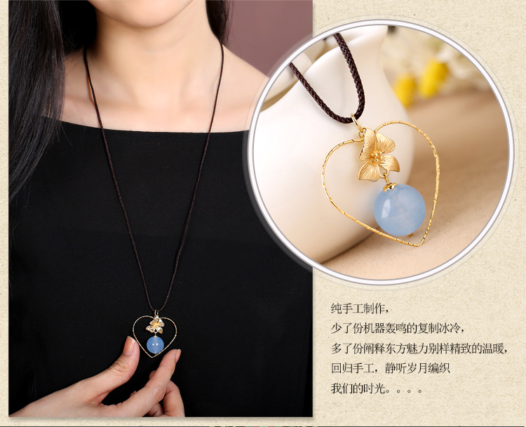 夢(mèng)憶清淺項(xiàng)鏈，桃心冷淡風(fēng)首飾