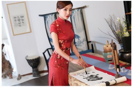 喜氣中國紅旗袍，耀眼的中國韻味美!