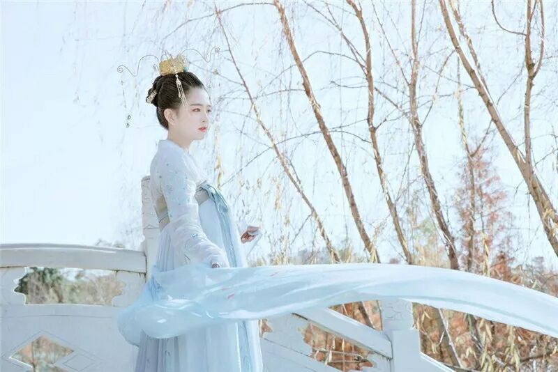菩提雪慈航凈繡花款，漢元素古裝漢服
