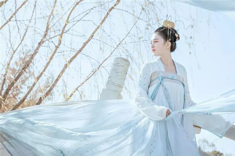 菩提雪慈航凈繡花款，漢元素古裝漢服