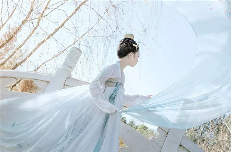 菩提雪慈航凈繡花款，漢元素古裝漢服