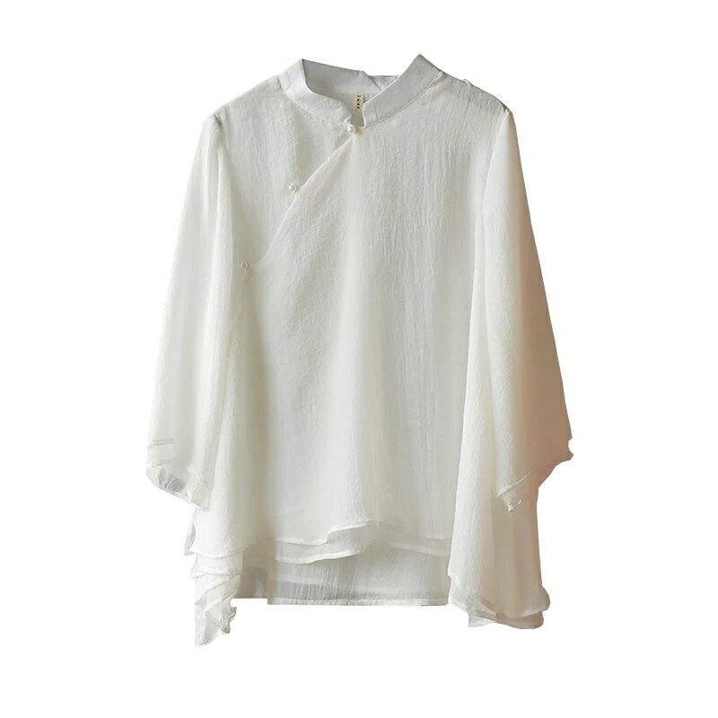 禪意文藝旗袍漢服，中國(guó)風(fēng)禪服圖片