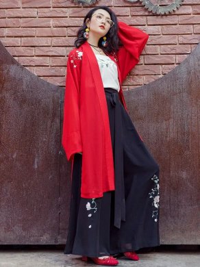 玉簟傳統(tǒng)漢服，中國風刺繡古裝圖片