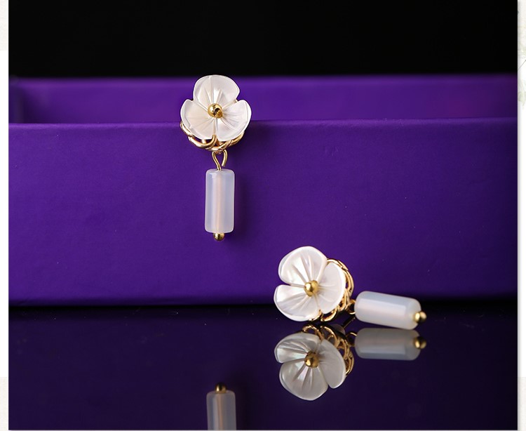 簡(jiǎn)約花朵耳釘，少女個(gè)性氣質(zhì)耳環(huán)首飾