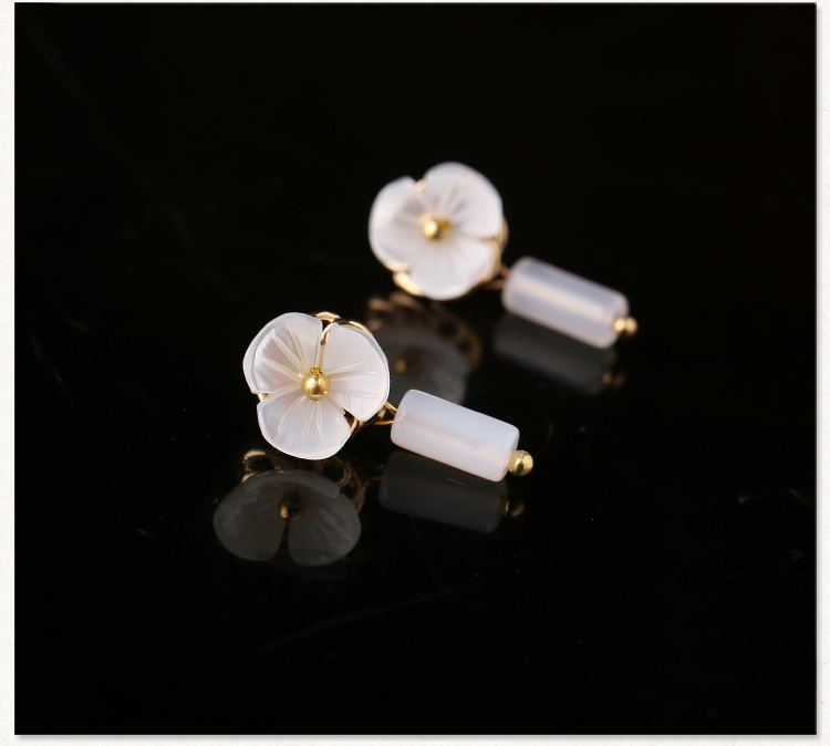 簡(jiǎn)約花朵耳釘，少女個(gè)性氣質(zhì)耳環(huán)首飾