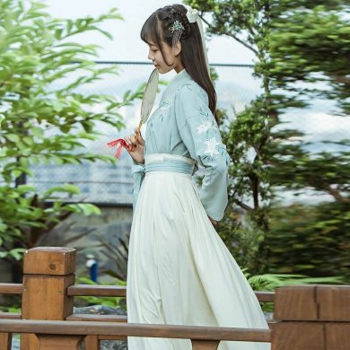 魏晉風改良漢服古裝，漢元素夏裝襦裙圖片