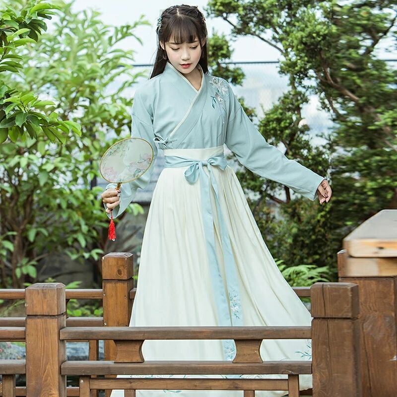 魏晉風(fēng)改良漢服古裝，漢元素夏裝襦裙圖片