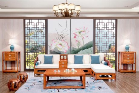 花梨木家具，中式實(shí)木玄關(guān)柜子