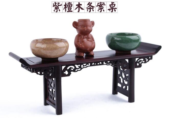 紅酸枝木家具，微縮家具條桌