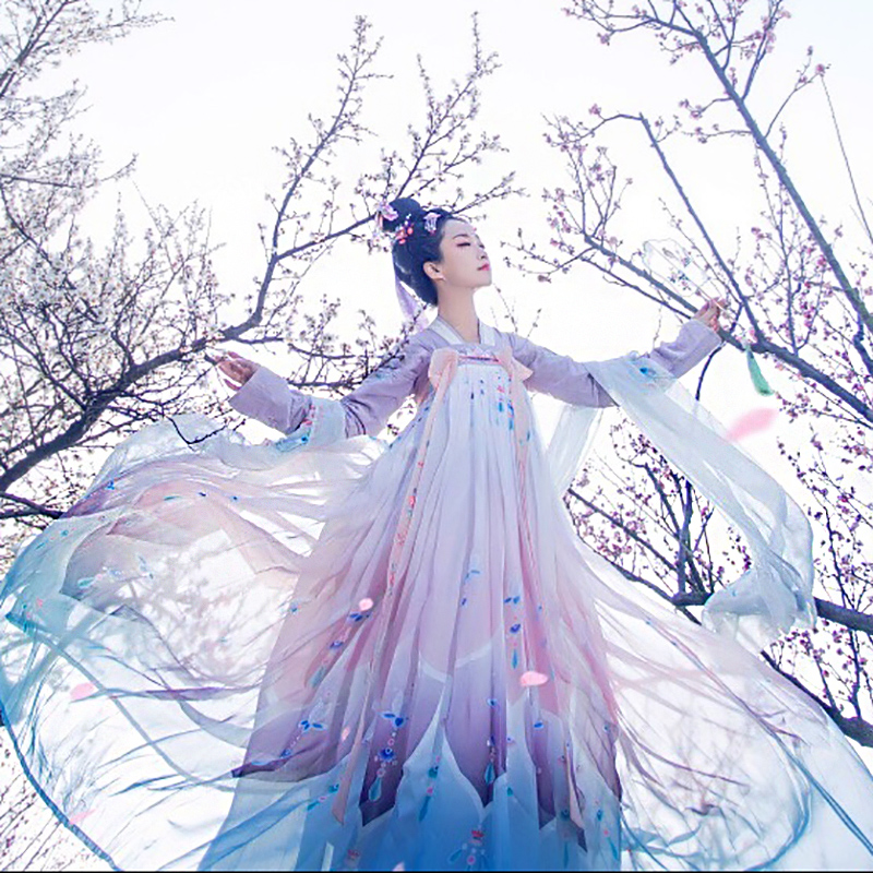 菩提雪齊胸襦裙，清新淡雅可愛漢服