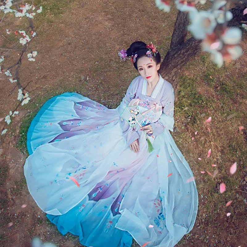 菩提雪齊胸襦裙，清新淡雅可愛漢服