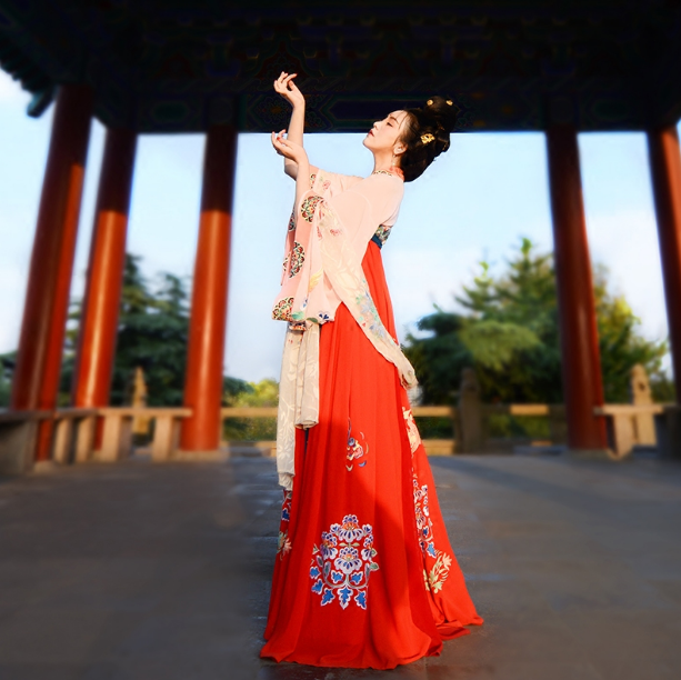 盛唐流芳漢服，窈窕淑女漢服美女