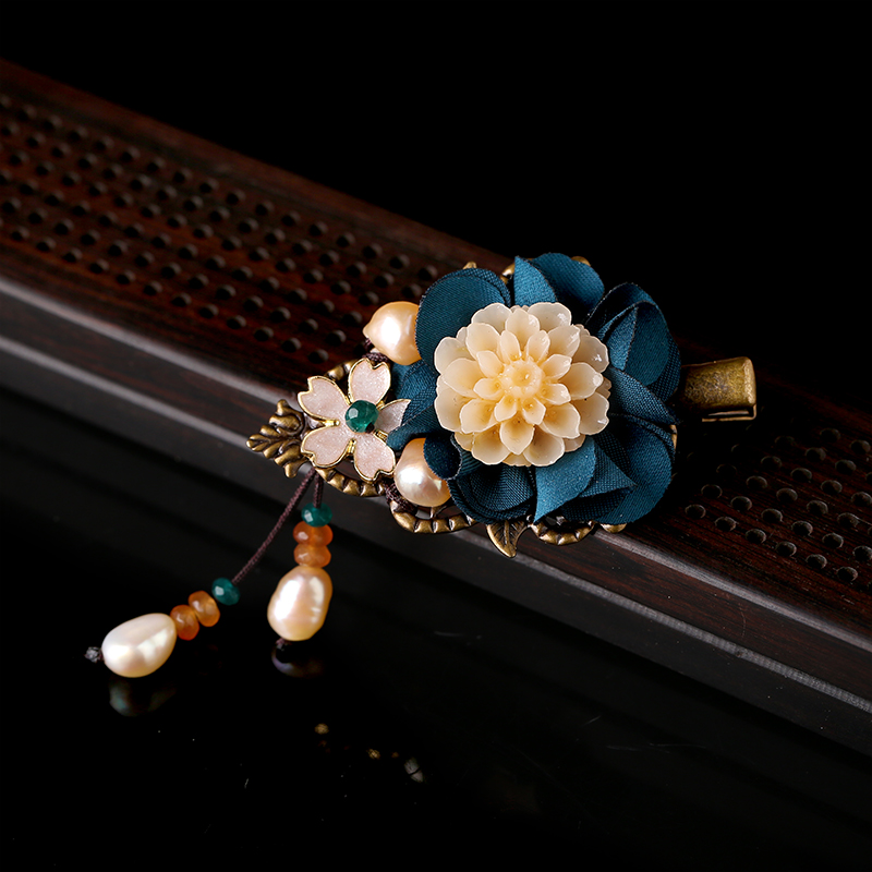 優(yōu)雅大氣發(fā)夾，唯美古風(fēng)花朵發(fā)夾頭飾