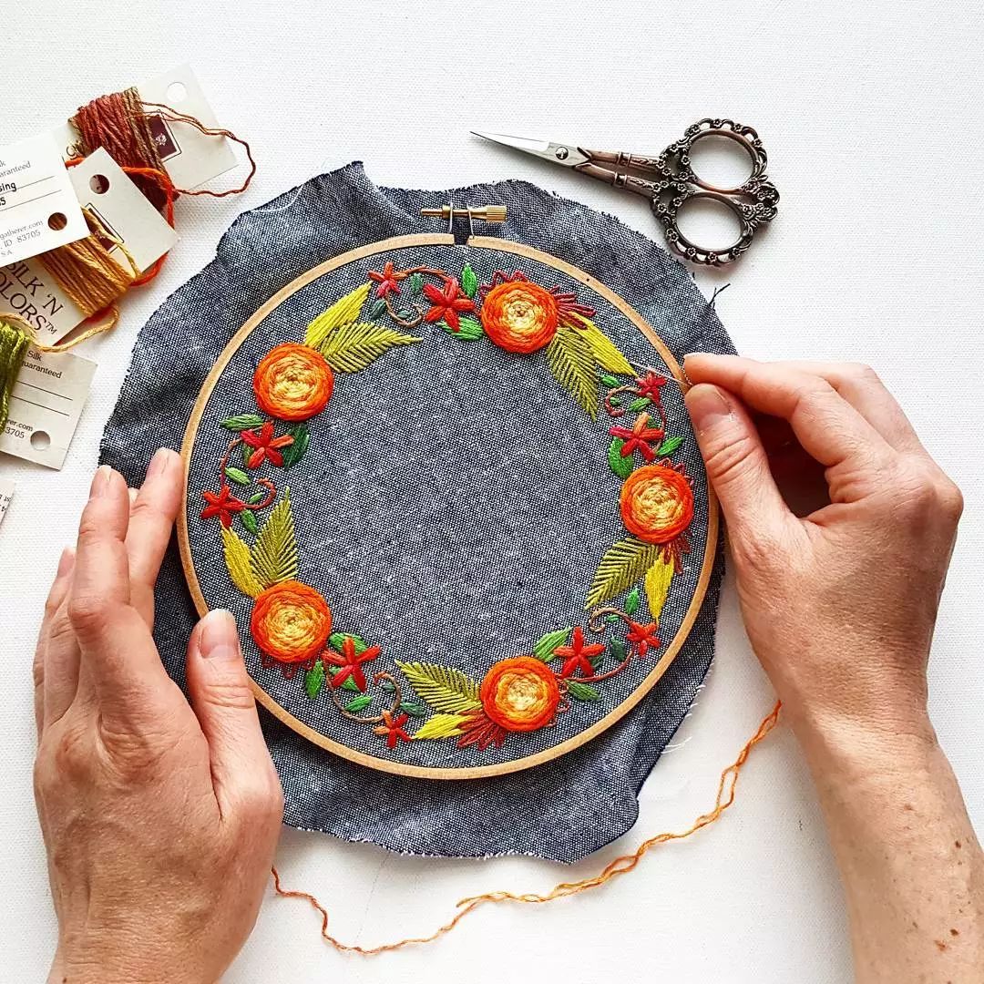 唯美手工刺繡藝術：用針線填滿你的生活吧!