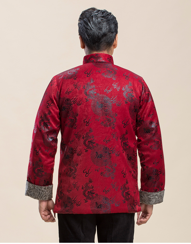 喜慶唐裝禮服外套，復(fù)古風男士唐裝