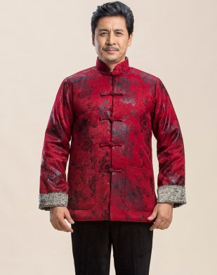 喜慶唐裝禮服外套，復(fù)古風(fēng)男士唐裝