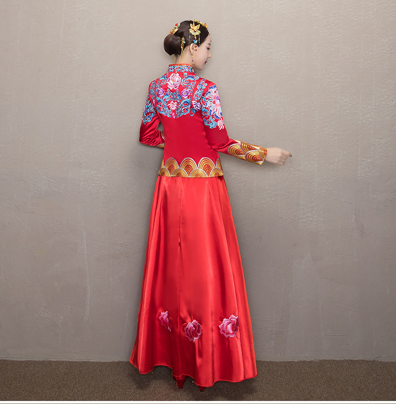 復(fù)古典雅秀禾服，時(shí)尚中式禮服新娘禮服