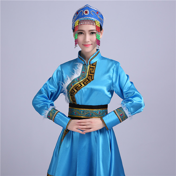 簡約大方的蒙古族女裝服飾，少數(shù)民族服裝
