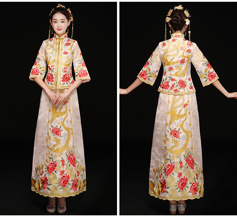 中式秀禾禮服，復(fù)古潮流新娘禮服