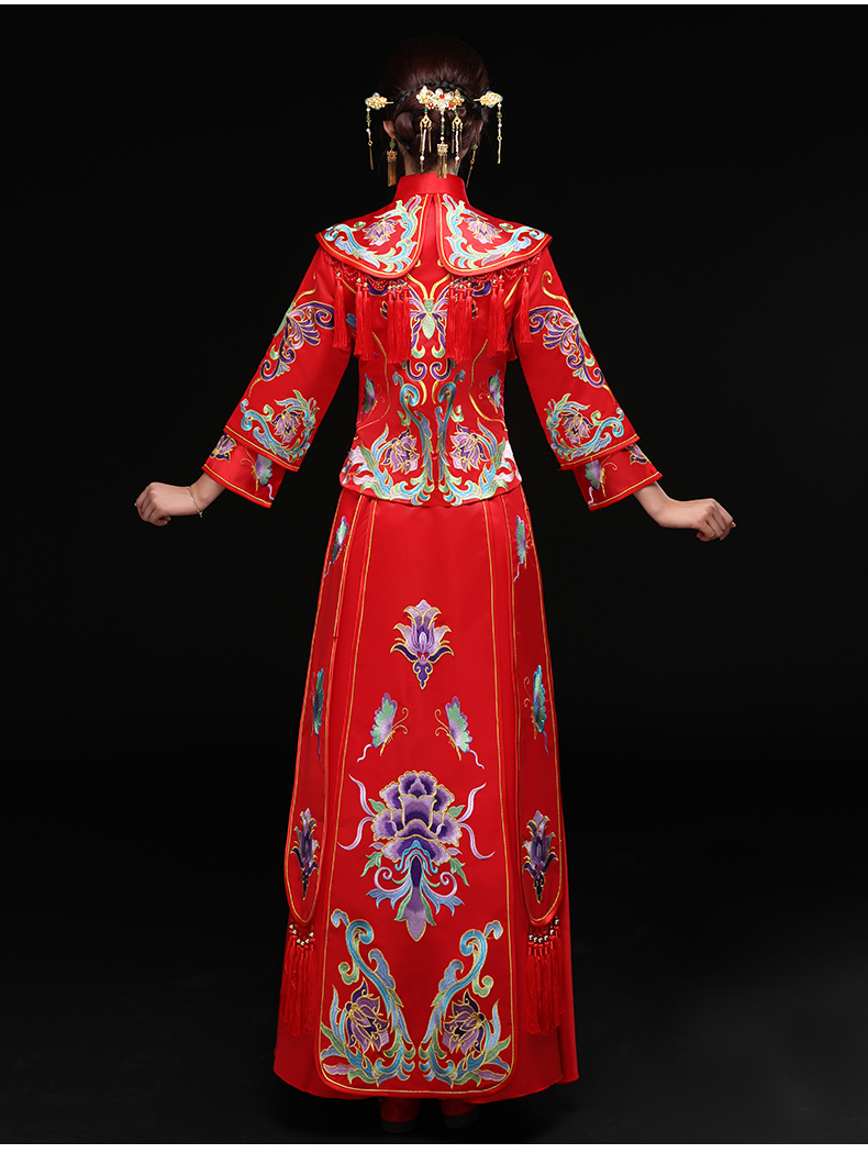 龍鳳褂新娘禮服，結(jié)婚禮服中式禮服
