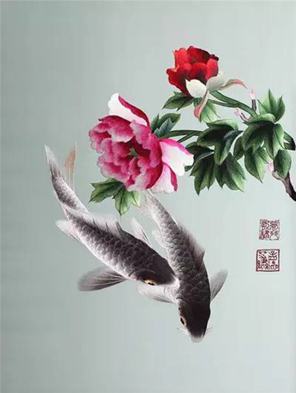 蜀繡大師——孟德芝，作品欣賞