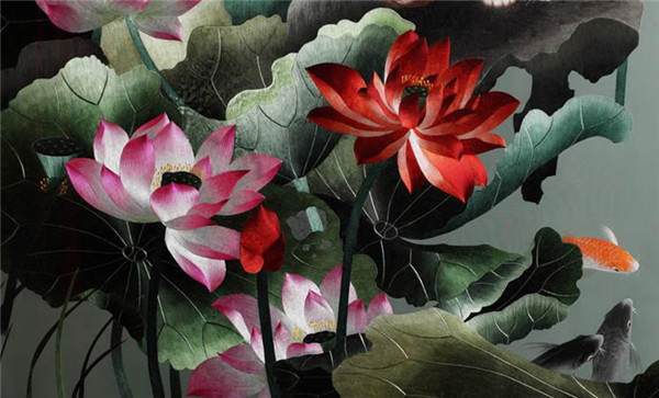 蜀繡大師——孟德芝，作品欣賞