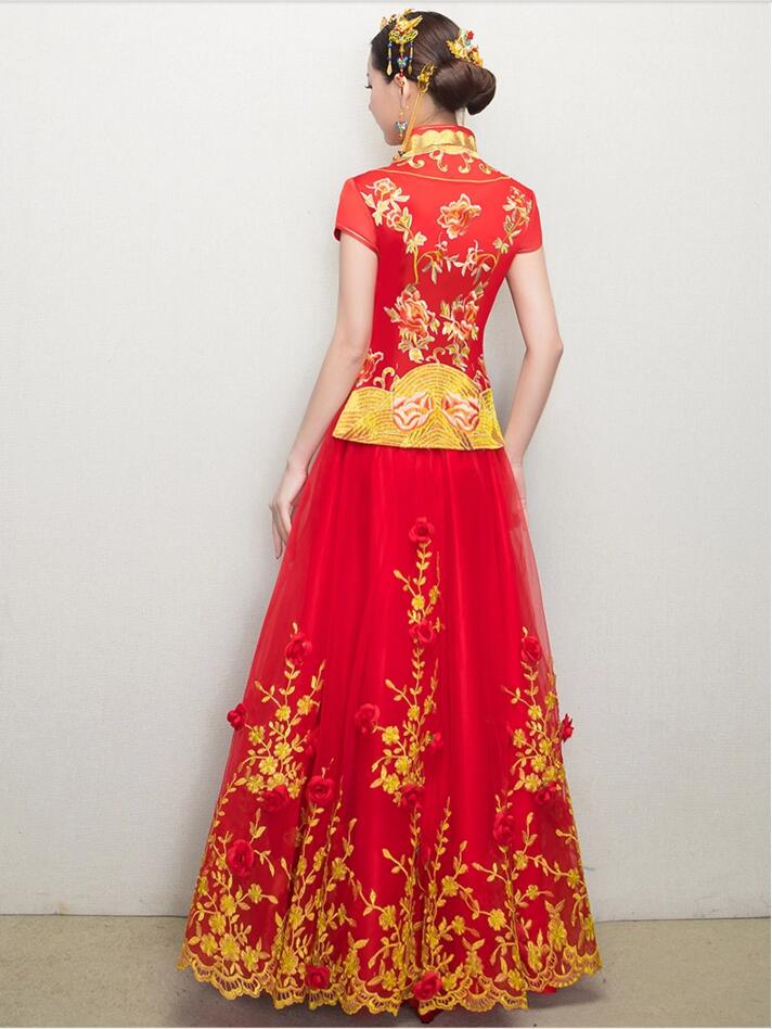 中國風(fēng)新娘禮服中式婚禮禮服圖片