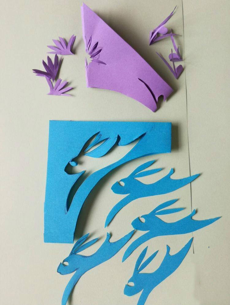 創(chuàng)意十足中秋玉兔剪紙，兔子鬧仲秋