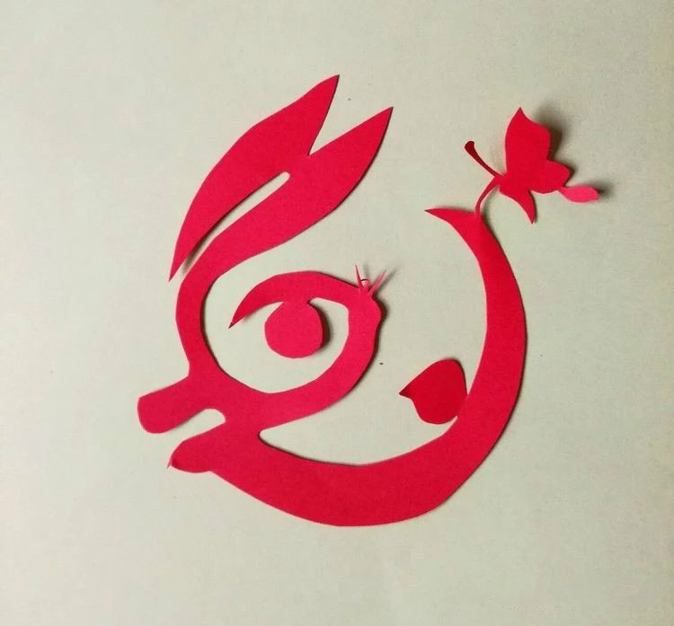 創(chuàng)意十足中秋玉兔剪紙，兔子鬧仲秋