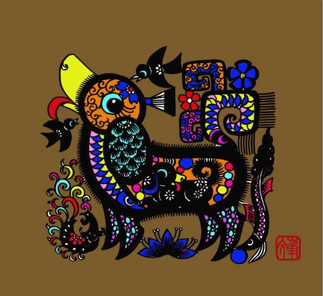 百狗圖剪紙系列(32張)，曹文峰剪紙作品欣賞