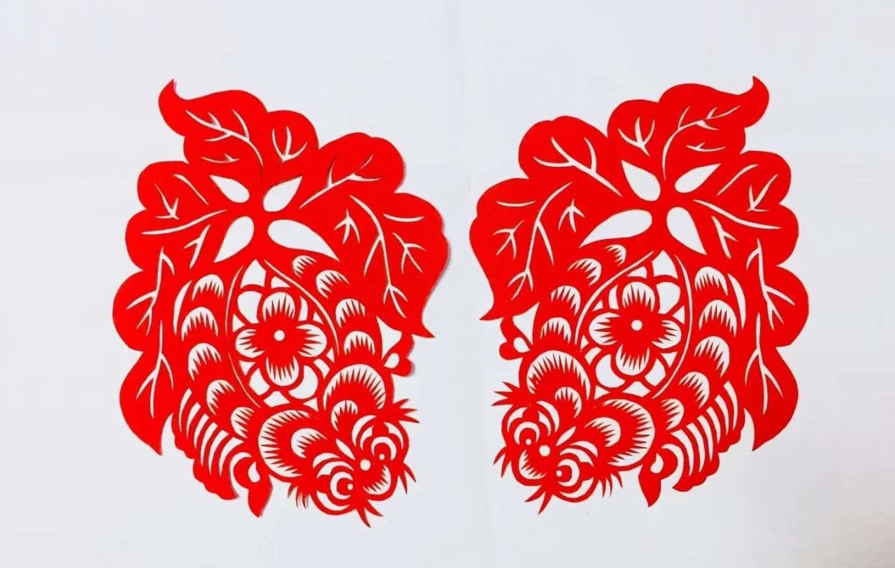 信手剪花花燦爛(20張)，張彬老師剪紙作品